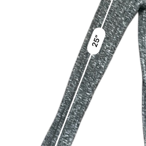 Express OneEleven tight knit top gray white marble V neck long sleeves Women M - Picture 12 of 12